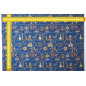 Turkish Upholstery Fabric by the Yard and Meter|Royal Blue Dream Pattern Jacquard Fabric for Sofa Chair,Couch Cover and Curtains