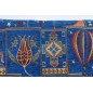Turkish Upholstery Fabric by the Yard and Meter|Royal Blue Dream Pattern Jacquard Fabric for Sofa Chair,Couch Cover and Curtains