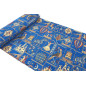 Turkish Upholstery Fabric by the Yard and Meter|Royal Blue Dream Pattern Jacquard Fabric for Sofa Chair,Couch Cover and Curtains