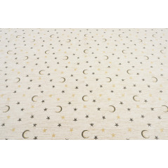 Upholstery Fabric,Turkish Fabric By the Meter, By the Yard, Beige Arabian Night Pattern Upholstery Fabric