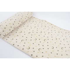 Turkish Upholstery Fabric by the Yard and Meter | Beige Arabian Night Pattern Jacquard Fabric for Sofa Chair,Curtains Fabric