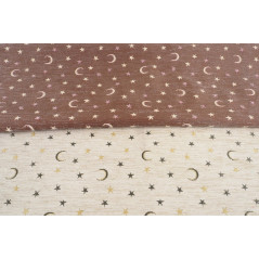 Turkish Upholstery Fabric by the Yard and Meter | Beige Arabian Night Pattern Jacquard Fabric for Sofa Chair,Curtains Fabric