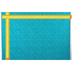 Turkish Upholstery Fabric by the Yard and Meter | Turquoise Blue Arabian Night Pattern Jacquard Fabric for Sofa Chair,Curtains