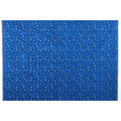 Turkish Upholstery Fabric by the Yard and Meter | Royal Blue Arabian Night Pattern Jacquard Fabric for Sofa Chair,Curtains Fabic