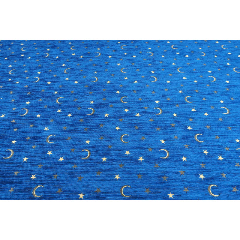 Turkish Upholstery Fabric by the Yard and Meter | Royal Blue Arabian Night Pattern Jacquard Fabric for Sofa Chair,Curtains Fabic Turkish Upholstery Fabric by the Yard and Meter | Royal Blue Arabian Night Pattern Jacquard Fabric for Sofa Chair,Curtains Fabic