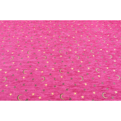 Turkish Upholstery Fabric by the Yard and Meter | Mazenda Pink Arabian Night Pattern Jacquard Fabric for Sofa Chair,Curtains