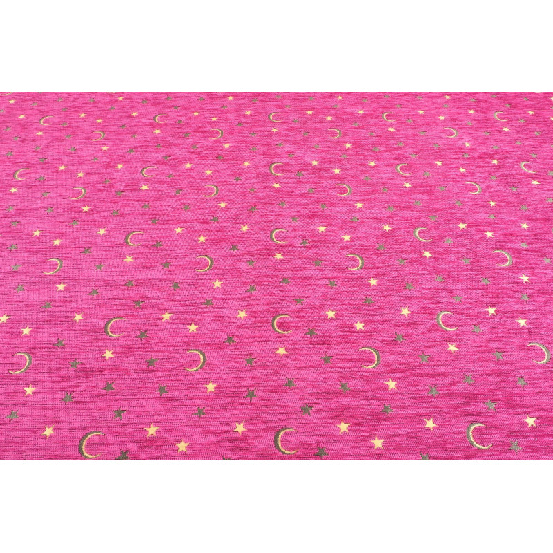 Turkish Upholstery Fabric by the Yard and Meter | Mazenda Pink Arabian Night Pattern Jacquard Fabric for Sofa Chair,Curtains Turkish Upholstery Fabric by the Yard and Meter | Mazenda Pink Arabian Night Pattern Jacquard Fabric for Sofa Chair,Curtains