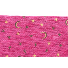 Turkish Upholstery Fabric by the Yard and Meter | Mazenda Pink Arabian Night Pattern Jacquard Fabric for Sofa Chair,Curtains