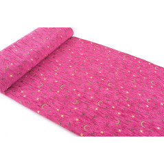 Turkish Upholstery Fabric by the Yard and Meter | Mazenda Pink Arabian Night Pattern Jacquard Fabric for Sofa Chair,Curtains