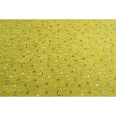 Turkish Upholstery Fabric by the Yard and Meter | Pistachio Green Arabian Night Pattern Jacquard Fabric for Sofa Chair,Curtains