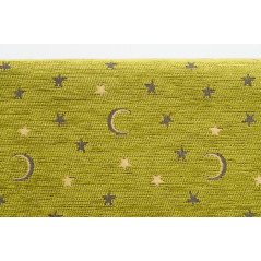 Turkish Upholstery Fabric by the Yard and Meter | Pistachio Green Arabian Night Pattern Jacquard Fabric for Sofa Chair,Curtains