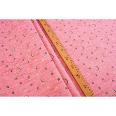 Turkish Upholstery Fabric by the Yard and Meter | Pale Pink Arabian Night Pattern Jacquard Fabric for Sofa Chair,Curtains Fabric