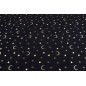 Turkish Upholstery Fabric by the Yard and Meter | Black Arabian Night Pattern Jacquard Fabric for Sofa Chair,Curtains Fabric