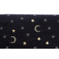 Turkish Upholstery Fabric by the Yard and Meter | Black Arabian Night Pattern Jacquard Fabric for Sofa Chair,Curtains Fabric