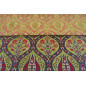 Turkish Upholstery Fabric by the Yard and Meter | Pistachio Green Morocco Tulip Pattern Jacquard Fabric for Sofa Chair,Curtains
