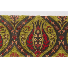 Turkish Upholstery Fabric by the Yard and Meter | Pistachio Green Morocco Tulip Pattern Jacquard Fabric for Sofa Chair,Curtains