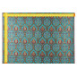 Turkish Upholstery Fabric by the Yard and Meter | Turquoise Blue Morocco Tulip Pattern Jacquard Fabric for Sofa Chair,Curtains Turkish Upholstery Fabric by the Yard and Meter | Turquoise Blue Morocco Tulip Pattern Jacquard Fabric for Sofa Chair,Curtains