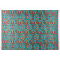 Turkish Upholstery Fabric by the Yard and Meter | Turquoise Blue Morocco Tulip Pattern Jacquard Fabric for Sofa Chair,Curtains Turkish Upholstery Fabric by the Yard and Meter | Turquoise Blue Morocco Tulip Pattern Jacquard Fabric for Sofa Chair,Curtains