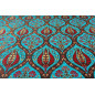 Turkish Upholstery Fabric by the Yard and Meter | Turquoise Blue Morocco Tulip Pattern Jacquard Fabric for Sofa Chair,Curtains Turkish Upholstery Fabric by the Yard and Meter | Turquoise Blue Morocco Tulip Pattern Jacquard Fabric for Sofa Chair,Curtains
