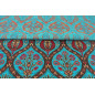 Turkish Upholstery Fabric by the Yard and Meter | Turquoise Blue Morocco Tulip Pattern Jacquard Fabric for Sofa Chair,Curtains Turkish Upholstery Fabric by the Yard and Meter | Turquoise Blue Morocco Tulip Pattern Jacquard Fabric for Sofa Chair,Curtains