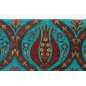 Turkish Upholstery Fabric by the Yard and Meter | Turquoise Blue Morocco Tulip Pattern Jacquard Fabric for Sofa Chair,Curtains Turkish Upholstery Fabric by the Yard and Meter | Turquoise Blue Morocco Tulip Pattern Jacquard Fabric for Sofa Chair,Curtains