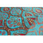Turkish Upholstery Fabric by the Yard and Meter | Turquoise Blue Morocco Tulip Pattern Jacquard Fabric for Sofa Chair,Curtains Turkish Upholstery Fabric by the Yard and Meter | Turquoise Blue Morocco Tulip Pattern Jacquard Fabric for Sofa Chair,Curtains