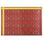 Turkish Upholstery Fabric by the Yard and Meter | Red Morocco Tulip Pattern Jacquard Fabric for Sofa Chair,Curtains Fabric