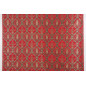 Turkish Upholstery Fabric by the Yard and Meter | Red Morocco Tulip Pattern Jacquard Fabric for Sofa Chair,Curtains Fabric