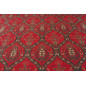 Turkish Upholstery Fabric by the Yard and Meter | Red Morocco Tulip Pattern Jacquard Fabric for Sofa Chair,Curtains Fabric