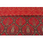 Turkish Upholstery Fabric by the Yard and Meter | Red Morocco Tulip Pattern Jacquard Fabric for Sofa Chair,Curtains Fabric