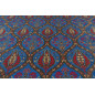 Turkish Upholstery Fabric by the Yard and Meter |Royal Blue Morocco Tulip Pattern Jacquard Fabric for Sofa Chair,Curtains Fabric