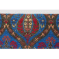 Turkish Upholstery Fabric by the Yard and Meter |Royal Blue Morocco Tulip Pattern Jacquard Fabric for Sofa Chair,Curtains Fabric