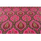 Turkish Upholstery Fabric by the Yard and Meter | Mazenda Pink Morocco Tulip Pattern Jacquard Fabric for Sofa Chair,Curtains