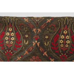 Turkish Upholstery Fabric by the Yard and Meter |Moss Green Morocco Tulip Pattern Jacquard Fabric for Sofa Chair,Curtains Fabric