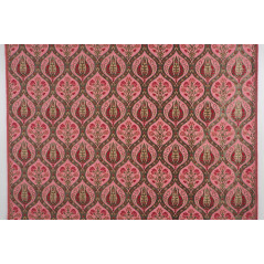 Turkish Upholstery Fabric by the Yard and Meter |Pale Pink Morocco Tulip Pattern Jacquard Fabric for Sofa Chair,Curtains Fabric