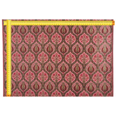 Turkish Upholstery Fabric by the Yard and Meter |Pale Pink Morocco Tulip Pattern Jacquard Fabric for Sofa Chair,Curtains Fabric