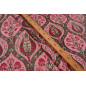 Turkish Upholstery Fabric by the Yard and Meter |Pale Pink Morocco Tulip Pattern Jacquard Fabric for Sofa Chair,Curtains Fabric