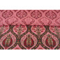 Turkish Upholstery Fabric by the Yard and Meter |Pale Pink Morocco Tulip Pattern Jacquard Fabric for Sofa Chair,Curtains Fabric