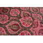 Turkish Upholstery Fabric by the Yard and Meter |Pale Pink Morocco Tulip Pattern Jacquard Fabric for Sofa Chair,Curtains Fabric