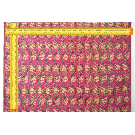 Upholstery Fabric, Turkish Fabric By the Meter, By the Yard, Pink Tulip Pattern Jacquard Chenille Upholstery Fabric