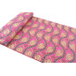 Turkish Upholstery Fabric by the Yard and Meter | Mazenda Pink Running Water Tulip Pattern Jacquard Fabric for Sofa Chair