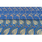 Turkish Upholstery Fabric by the Yard and Meter | Royal Blue Running Water Tulip Pattern Jacquard Fabric for Sofa Chair,Curtains Turkish Upholstery Fabric by the Yard and Meter | Royal Blue Running Water Tulip Pattern Jacquard Fabric for Sofa Chair,Curtains