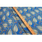 Turkish Upholstery Fabric by the Yard and Meter | Royal Blue Running Water Tulip Pattern Jacquard Fabric for Sofa Chair,Curtains Turkish Upholstery Fabric by the Yard and Meter | Royal Blue Running Water Tulip Pattern Jacquard Fabric for Sofa Chair,Curtains