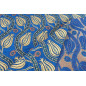 Turkish Upholstery Fabric by the Yard and Meter | Royal Blue Running Water Tulip Pattern Jacquard Fabric for Sofa Chair,Curtains Turkish Upholstery Fabric by the Yard and Meter | Royal Blue Running Water Tulip Pattern Jacquard Fabric for Sofa Chair,Curtains