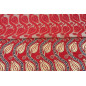 Turkish Upholstery Fabric by the Yard and Meter | Red Running Water Tulip Pattern Jacquard Fabric for Sofa Chair,Curtains Fabric Turkish Upholstery Fabric by the Yard and Meter | Red Running Water Tulip Pattern Jacquard Fabric for Sofa Chair,Curtains Fabric