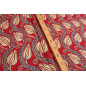 Turkish Upholstery Fabric by the Yard and Meter | Red Running Water Tulip Pattern Jacquard Fabric for Sofa Chair,Curtains Fabric Turkish Upholstery Fabric by the Yard and Meter | Red Running Water Tulip Pattern Jacquard Fabric for Sofa Chair,Curtains Fabric