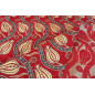Turkish Upholstery Fabric by the Yard and Meter | Red Running Water Tulip Pattern Jacquard Fabric for Sofa Chair,Curtains Fabric Turkish Upholstery Fabric by the Yard and Meter | Red Running Water Tulip Pattern Jacquard Fabric for Sofa Chair,Curtains Fabric