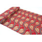 Turkish Upholstery Fabric by the Yard and Meter | Red Running Water Tulip Pattern Jacquard Fabric for Sofa Chair,Curtains Fabric Turkish Upholstery Fabric by the Yard and Meter | Red Running Water Tulip Pattern Jacquard Fabric for Sofa Chair,Curtains Fabric