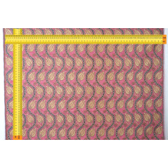 Turkish Upholstery Fabric by the Yard and Meter | Pale Pink Running Water Tulip Pattern Jacquard Fabric for Sofa Chair,Curtains