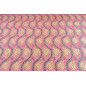Turkish Upholstery Fabric by the Yard and Meter | Pale Pink Running Water Tulip Pattern Jacquard Fabric for Sofa Chair,Curtains